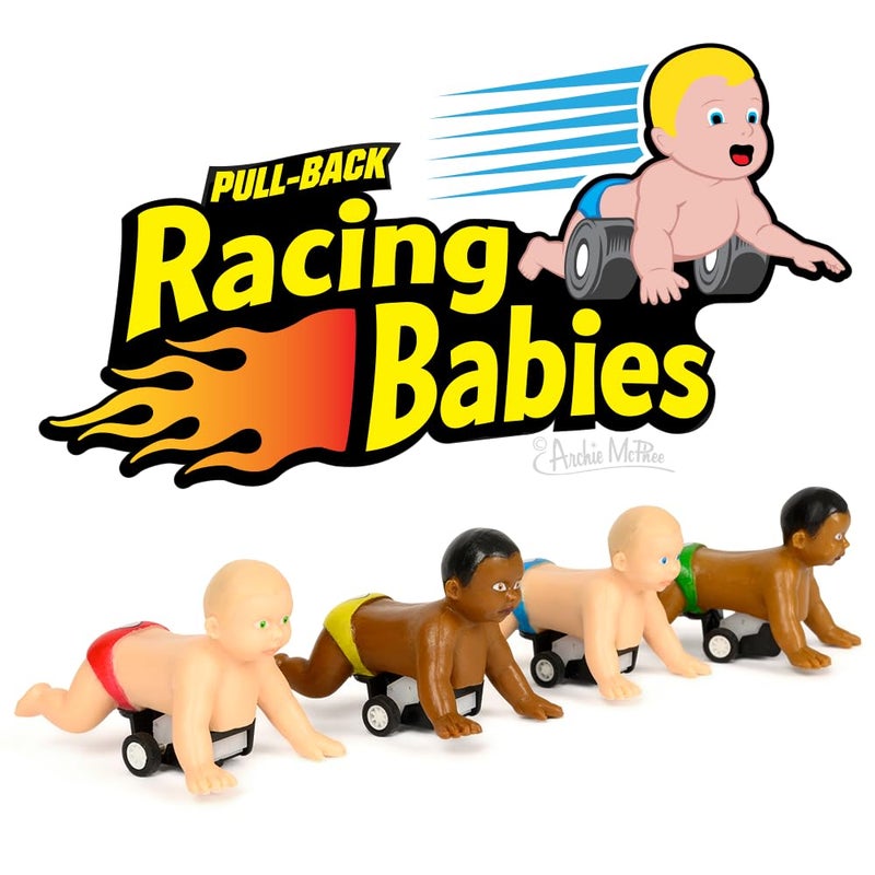 Archie McPhee Racing Babies - Set of 4 - Image 1